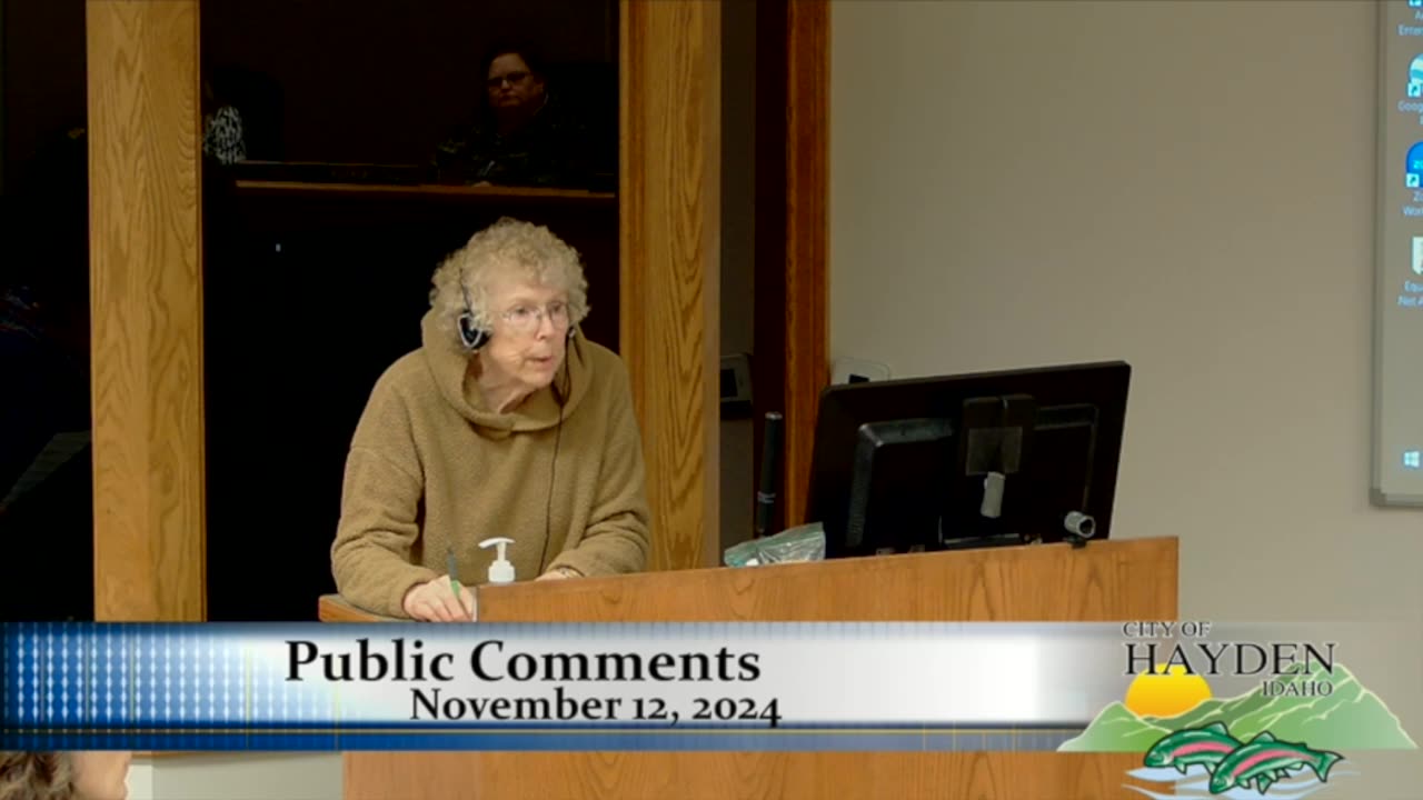 Ann - Public Comment - Hayden City Council Meeting - 11/12/24