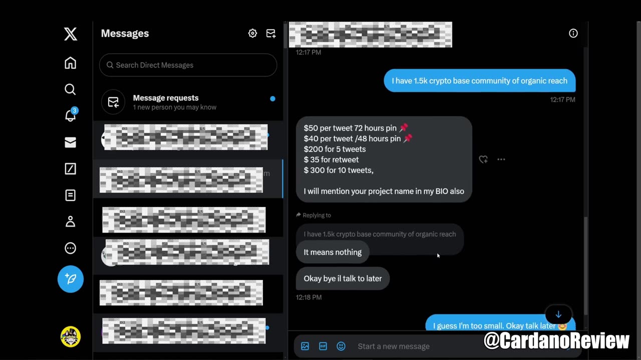 Real life actual convo with Crypto promoter 🤣😆