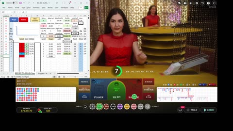 Live Baccarat - 25 easy units