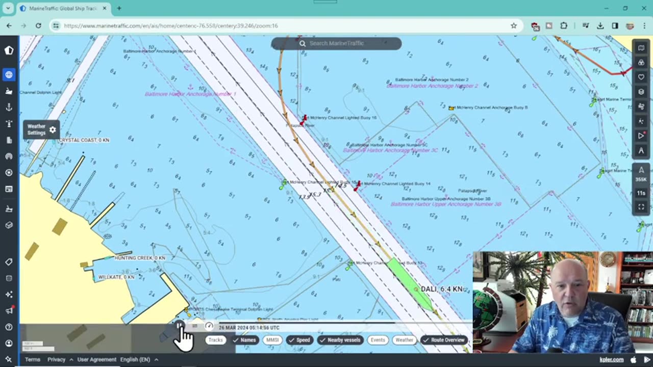 What is Going on With Shipping?-MV Dali Hitting Key Bridge in Baltimore - Track and Video Analysis