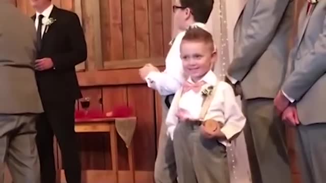 WOW! Kids add some comedy to a wedding! & Ring Bearer Fails