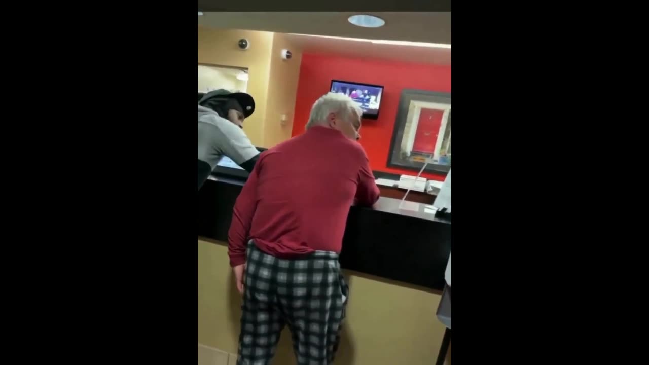 Old Guy Attacked in the Elevator