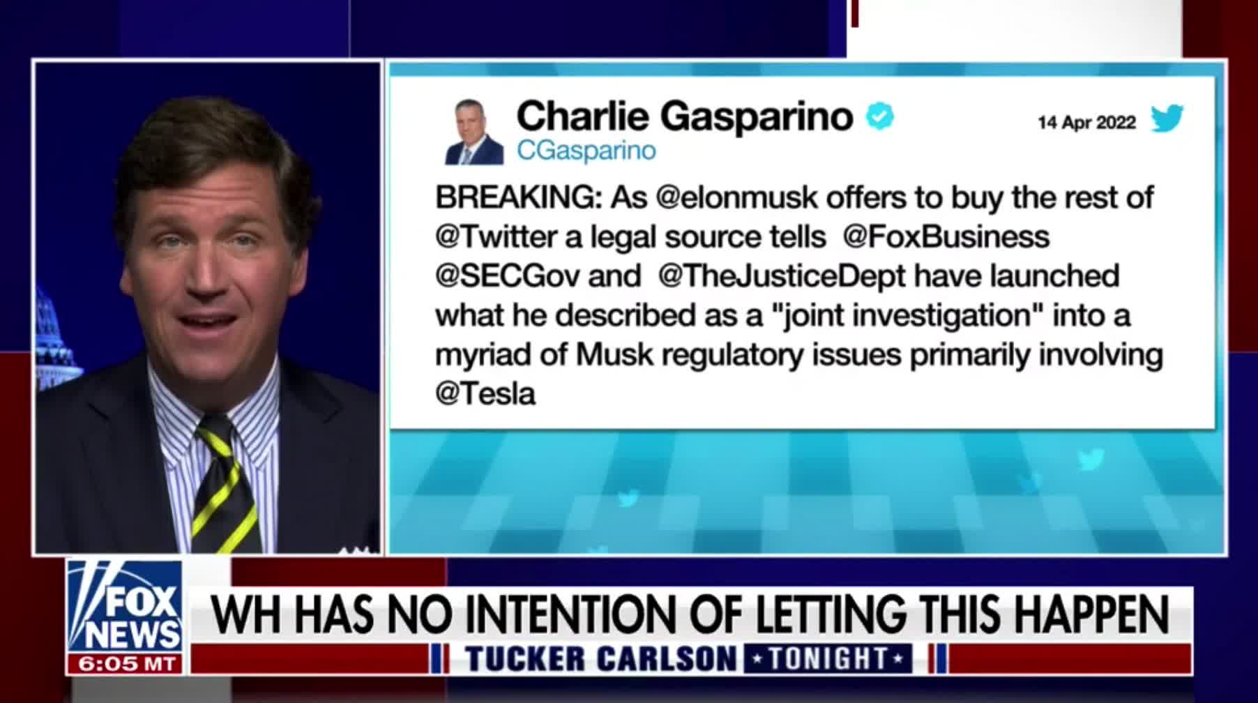 Tucker Carlson explains how the censorious corporate media is freaking out over Elon's potential takeover of Twitter