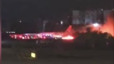 Russian Passenger Jet Catches Fire After Landing in Turkey