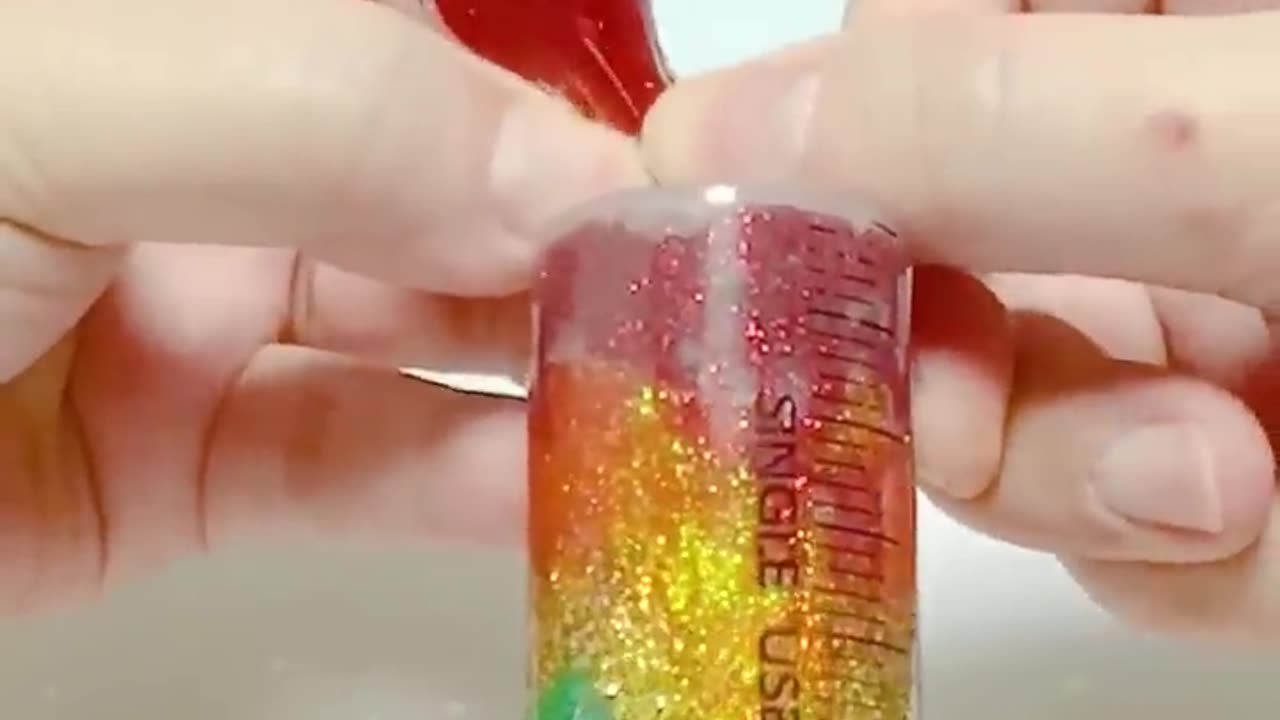 Rainbow Tape Ball DIY with Glitter Glue and Nano Tape