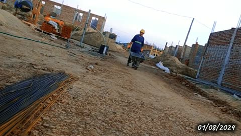 Así comienzan las mañanas en la obra - Cooperativa de viviendas - COVISOLTAC - Tacuarembó 30/07/2024