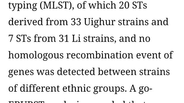 Ethnic DNA weapons. EVIDENCE.