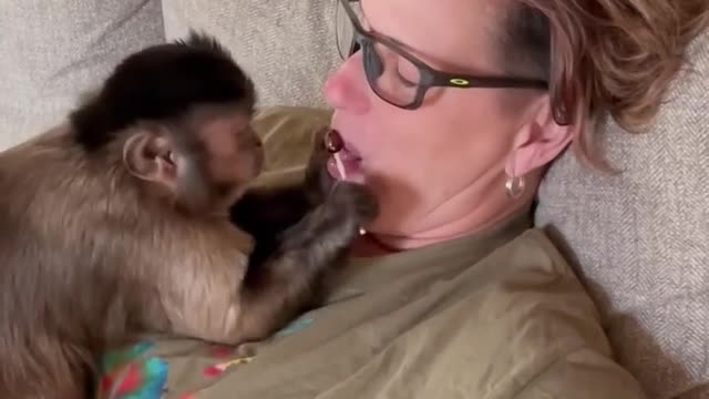 Just hanging with my bestie 🐒💕 Gaitlyn Rae