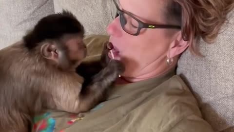Just hanging with my bestie 🐒💕 Gaitlyn Rae