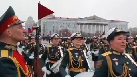 Footage from Victory day parade in Chita