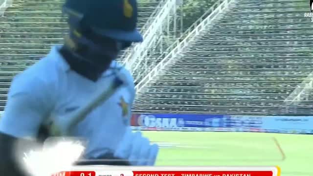 Tabish Khan First Test Wicket VS Zimbabwe #PAKTOURZIM2021