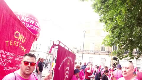 BEFORE MARCH LONDON PROTEST 18/6/22