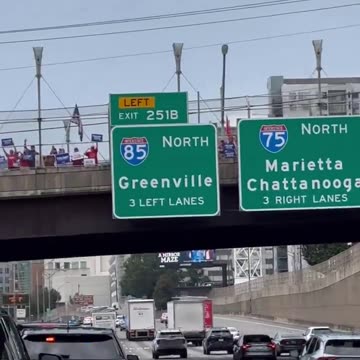 Hundreds Of Supporters Greet Trump's Motorcade Ahead Of Presidential Debate In Atlanta