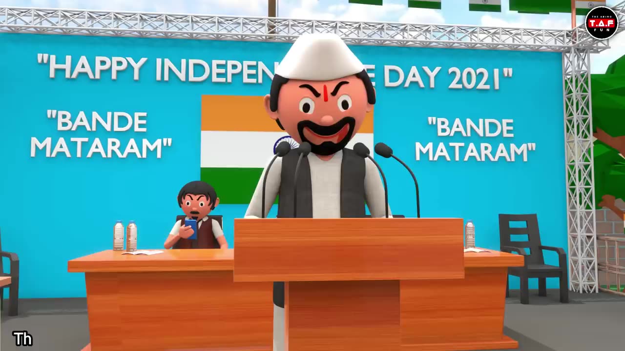 15TH AUGUST SPEECH | Funny Comedy Video | Desi Comedy | Cartoon | Cartoon Comedy