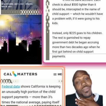 California keeps a higher portion of child support compared to other states