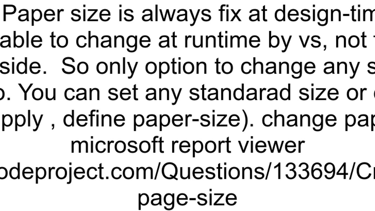 Crystal Reports how to change paper size at runtime