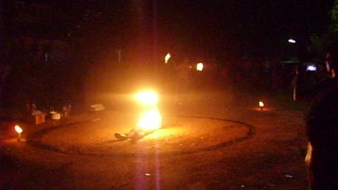 Fire display for the villagers.