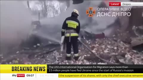 Ukraine War: Aftermath of airstrikes on Dnipro