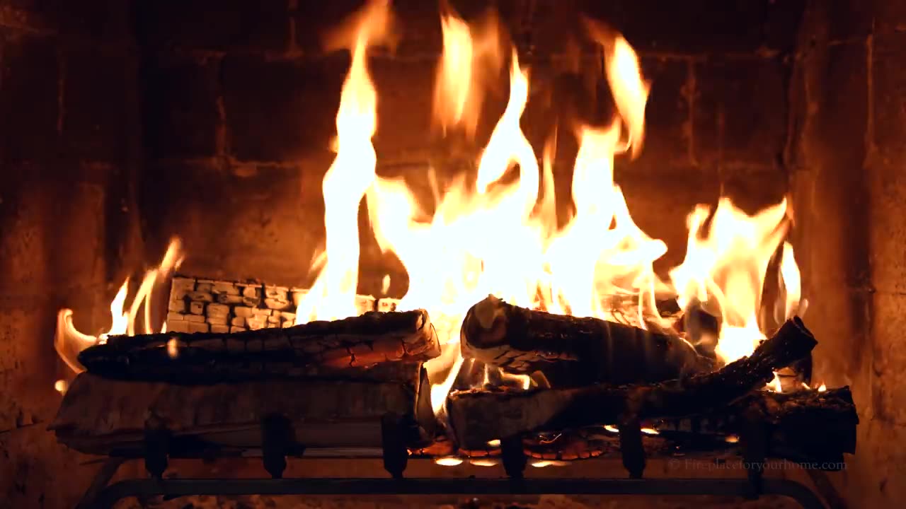 Crackling Fireplace from Fireplace For Your Home (4K Ultra HD)