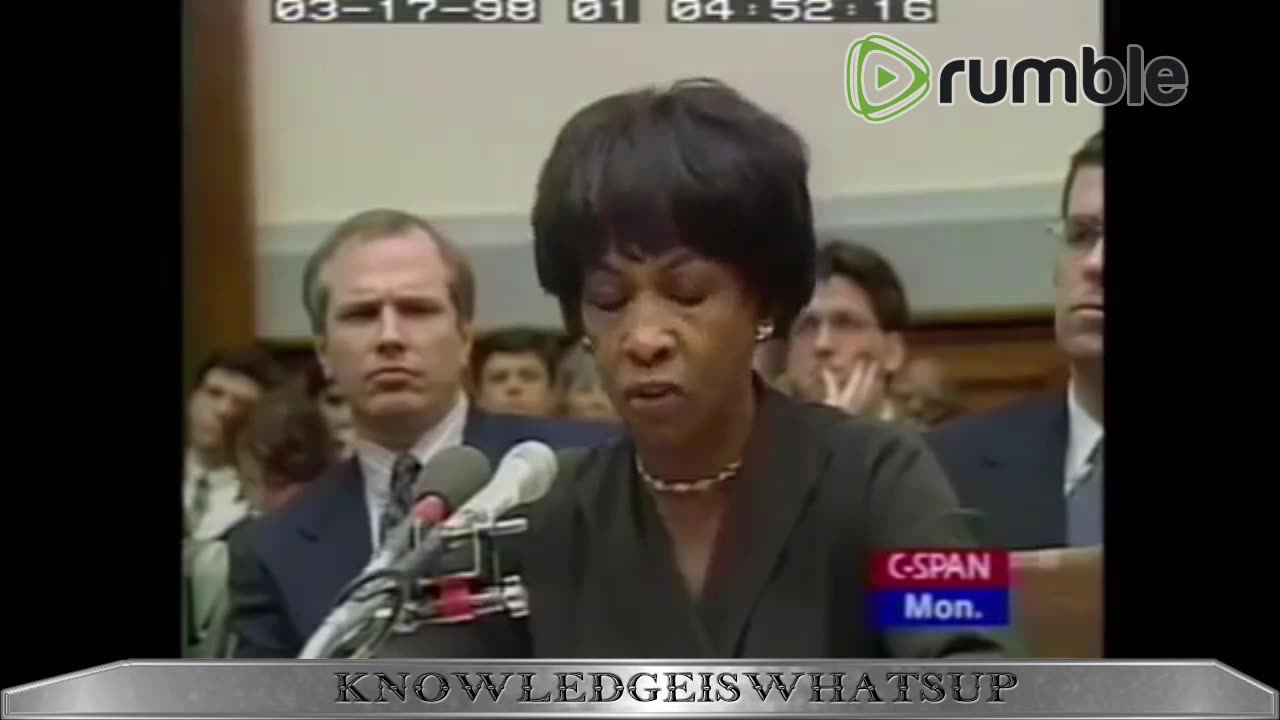 Hearing on CIA Importing Drugs into the US for Sale! (Rick Ross)