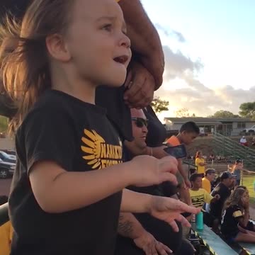 Tiny Super Fan Gets TOO Excited About Game and Takes a WILD Tumble!