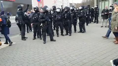 Magdeburg today had little desire for the police