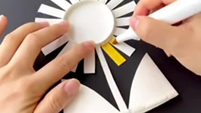 making flowers from paper cups