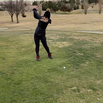 Jenna golfing in Winner, SD
