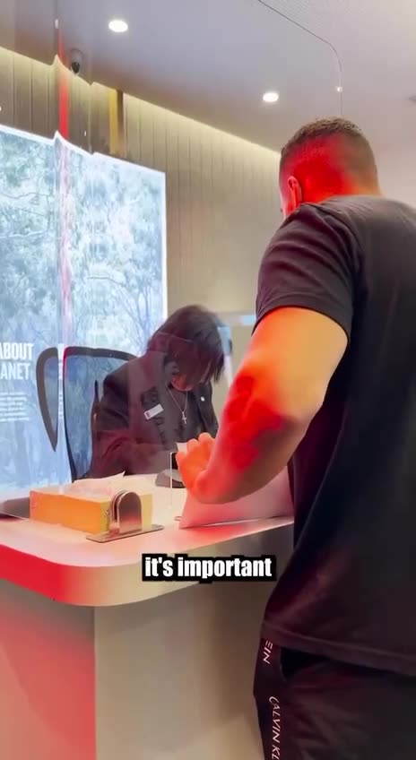 To withdraw your own money from the Bank. Tell them this! **1min.