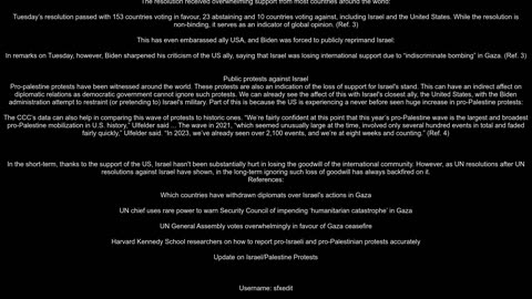 Can the loss of support for Israel due to the war in Gaza be objectively measured