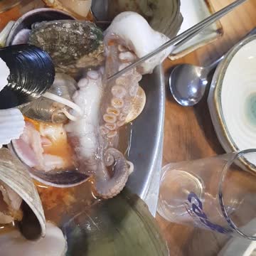 Jeju Island's famous seafood soup