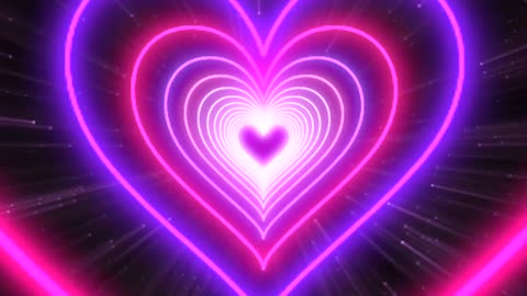 883. Pink and Purple Heart Background💖💜 Moving Hearts