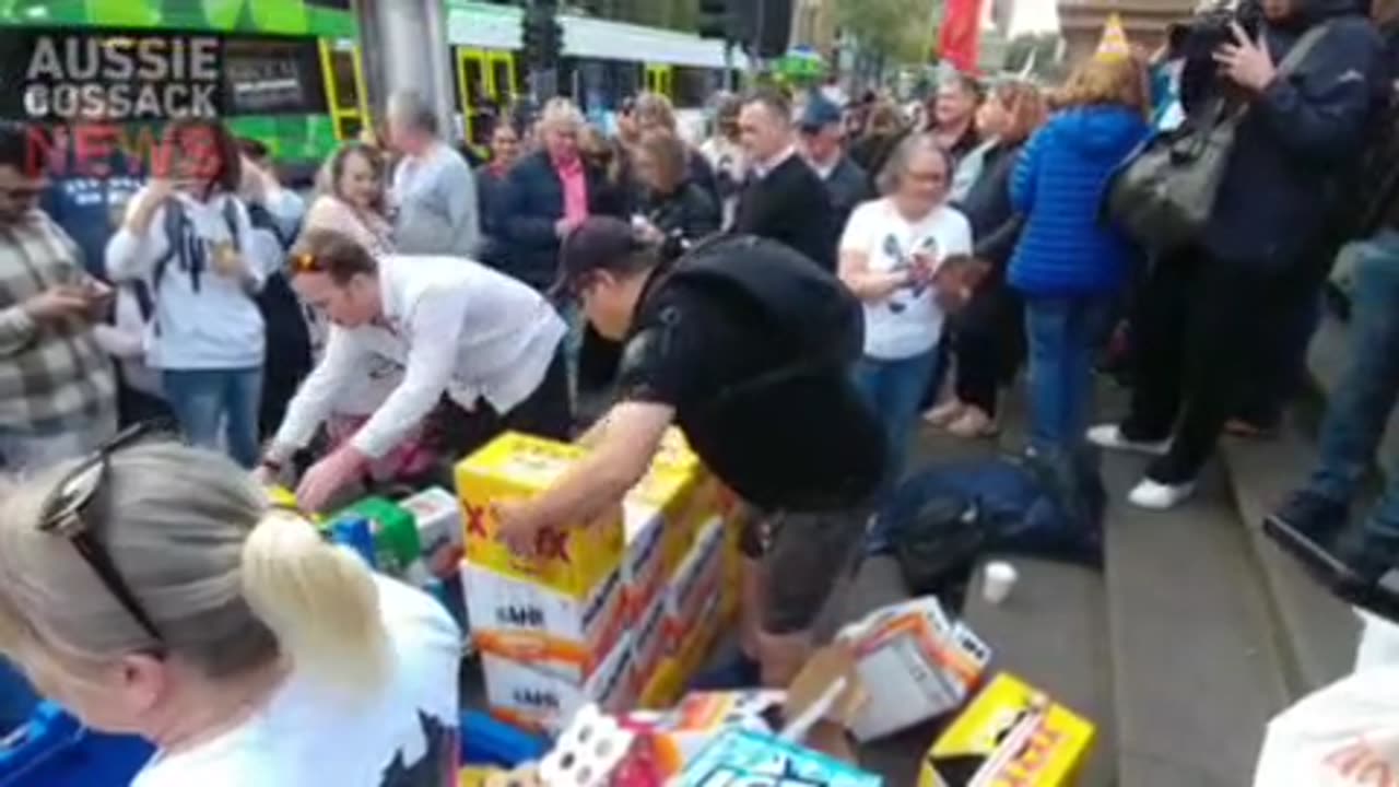 Thousands Gather for a Street Party Celebrating the Resignation of Premier Daniel Andrews