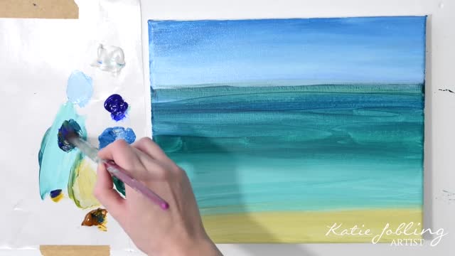 Painting Tutorial Acrylic Paint Ocean for Beginners