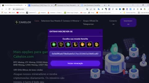 🔴 MINERADORA DA TOKEN CAKE E OUTRAS CRYPTOMOEDAS �