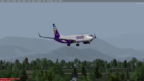 P3D Avelo Airlines 737-800 Flight from Burbank to Redding California