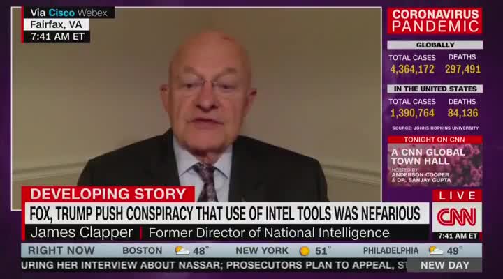 James Clapper denies everything vis-a-vis unmasking