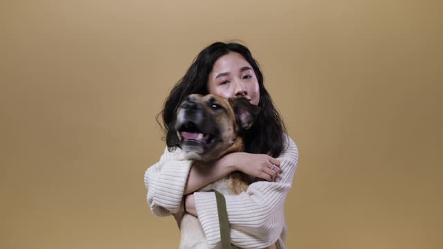 A Couple Playing with Their Dog