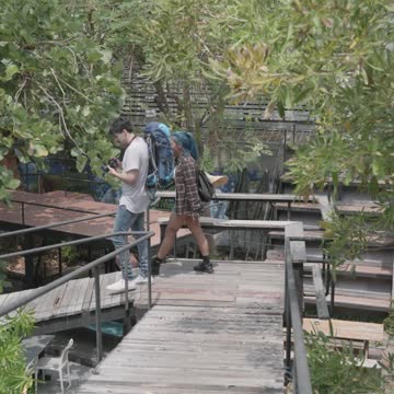 Man and Woman Walking Together