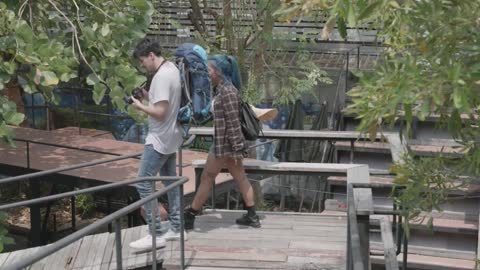 Man and Woman Walking Together