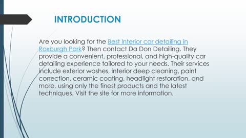 Interior car detailing in Roxburgh Park