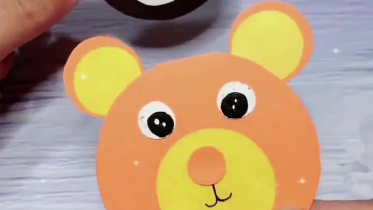 panda funny face craft | 5 minute craft