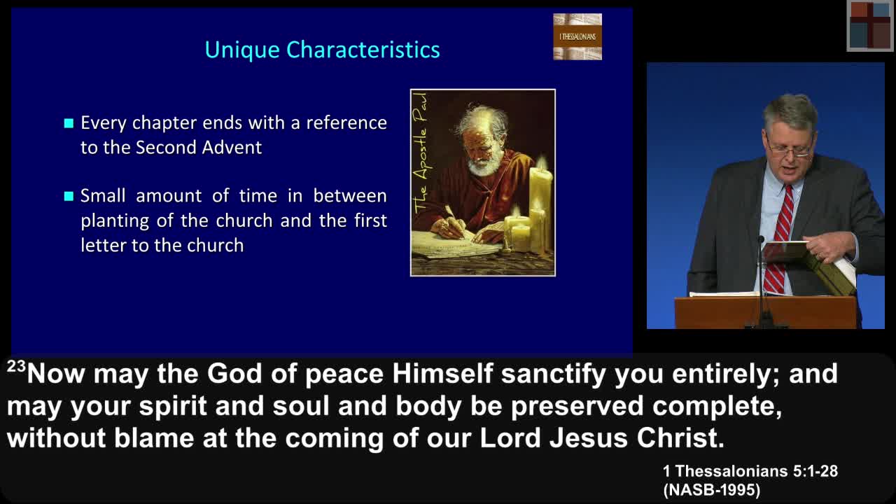 1 Thessalonians 01 - Introduction. Dr. Andy Woods. 9-18-22.