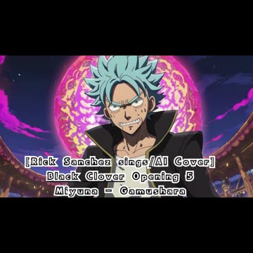 [Rick Sanchez sings/AI Cover] Black Clover Opening 5 Miyuna - Gamushara