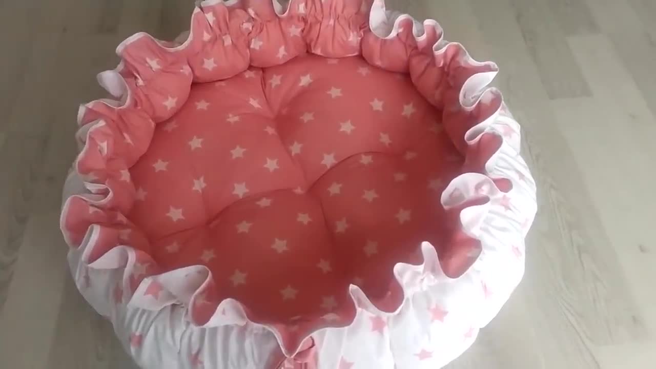 Babynest Round Baby Bed Cutting and Sewing.