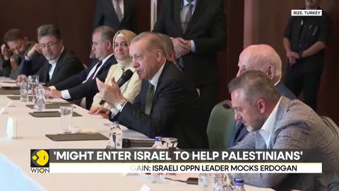 Turkish President Erdogan warns, 'Turkiye might enter Israel to help Palestinians'