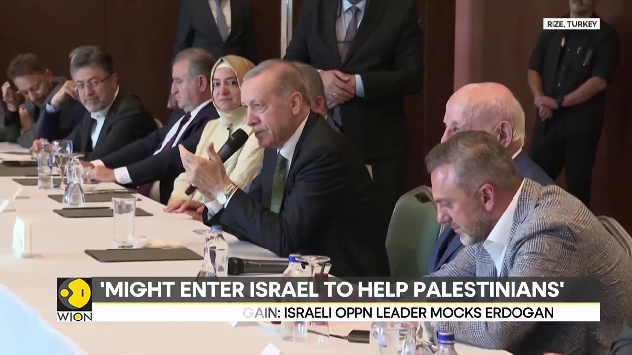 Turkish President Erdogan warns, 'Turkiye might enter Israel to help Palestinians'