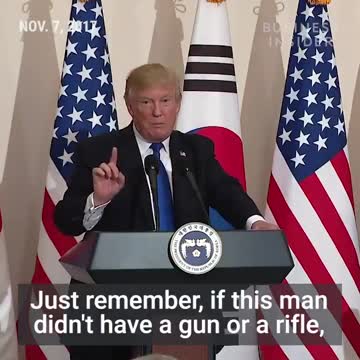 Watch President Trump Turn Tables On Gun Control Reporter