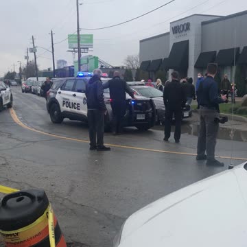 Adamson BBQ Police Cars On Scene