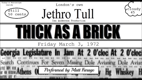 Thick as a Brick Jethro Tull
